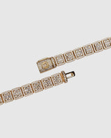 12mm Clustered Tennis Bracelet - Gold - Cernucci