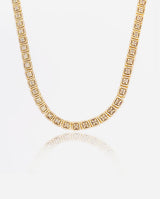 12mm Clustered Tennis Chain - Gold - Cernucci