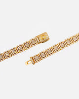 12mm Clustered Tennis Chain - Gold - Cernucci