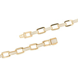 12mm Iced Hermes Link Chain - Gold - Cernucci