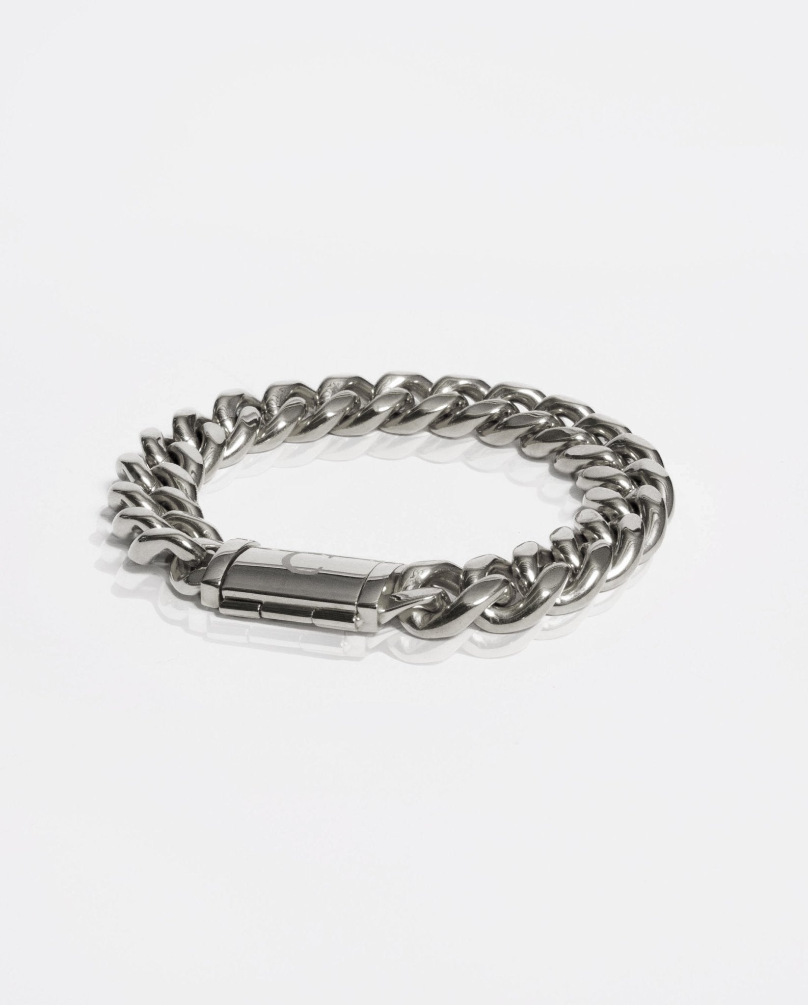 12mm Miami Cuban Link Bracelet - White Gold - Cernucci