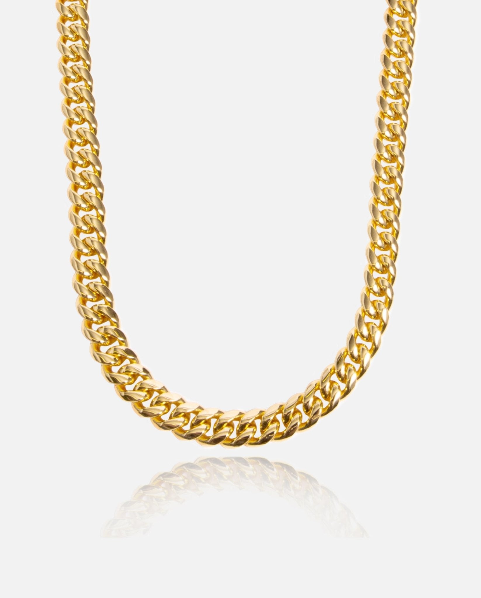 12mm Miami Cuban Link Chain - Gold - Cernucci