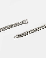 12mm Miami Cuban Link Chain - White Gold - Cernucci