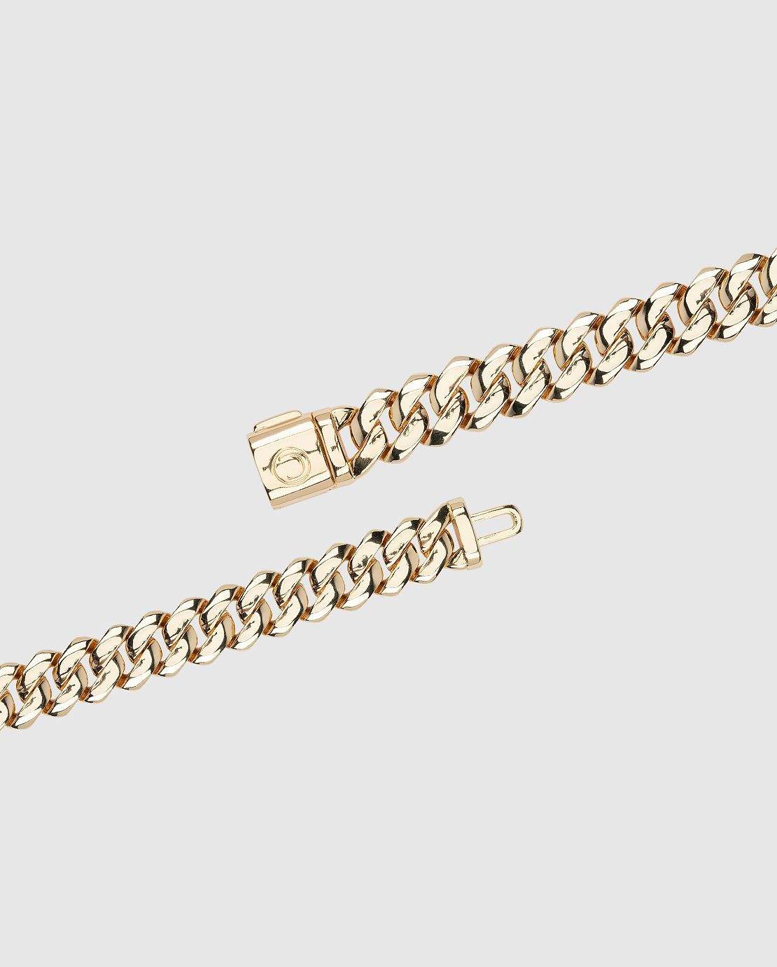 14mm Miami Prong Link Bracelet - Gold - Cernucci