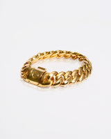 14mm Miami Prong Link Bracelet - Gold - Cernucci