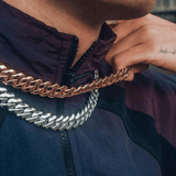 14mm Miami Prong Link Chain - Gold - Cernucci