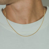 2mm Curb Chain - Gold - Cernucci