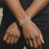 3mm + 5mm Tennis Bracelet Bundle - Gold - Cernucci