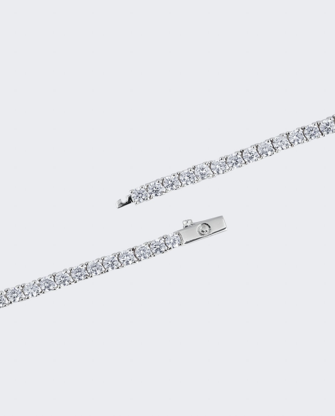 3mm + 5mm Tennis Chain Bundle - White Gold - Cernucci
