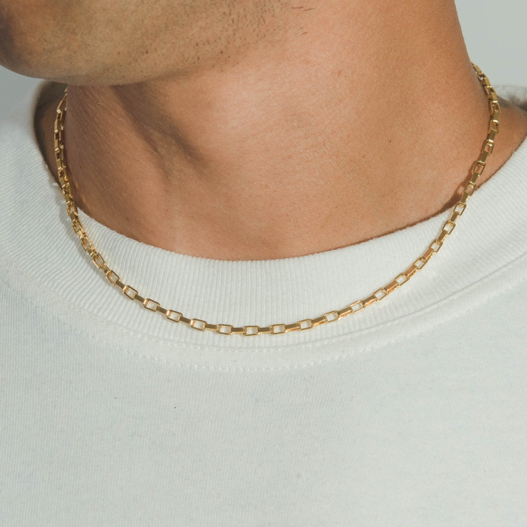 3mm Edge Chain - Gold - Cernucci