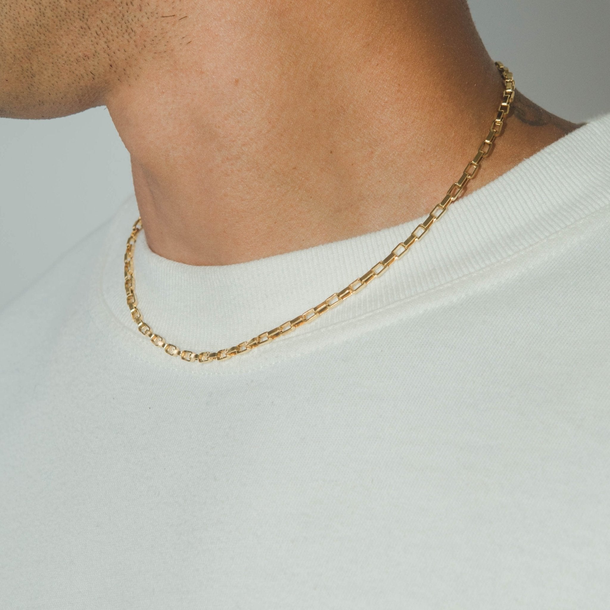 3mm Edge Chain - Gold - Cernucci