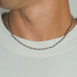 3mm Edge Chain - White Gold - Cernucci