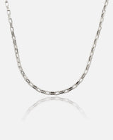 3mm Edge Chain - White Gold - Cernucci