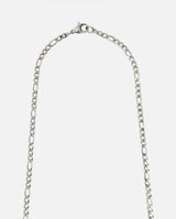 3mm Figaro Chain - White Gold - Cernucci