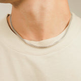 3mm Franco Chain - White Gold - Cernucci