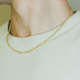 3mm Hermes Link Chain - Gold - Cernucci