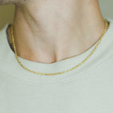 3mm Hermes Link Chain - Gold - Cernucci