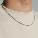 3mm Hermes Link Chain - White Gold - Cernucci