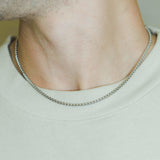 3mm Pearl Chain - White Gold - Cernucci