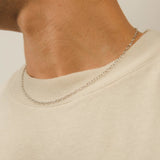 3mm Rolo Link Chain - White Gold - Cernucci
