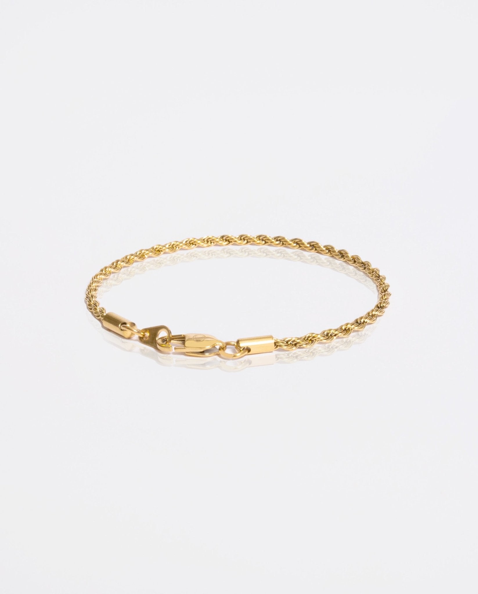 3mm Rope Bracelet - Gold - Cernucci