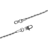 3mm Rope Bracelet - White Gold - Cernucci