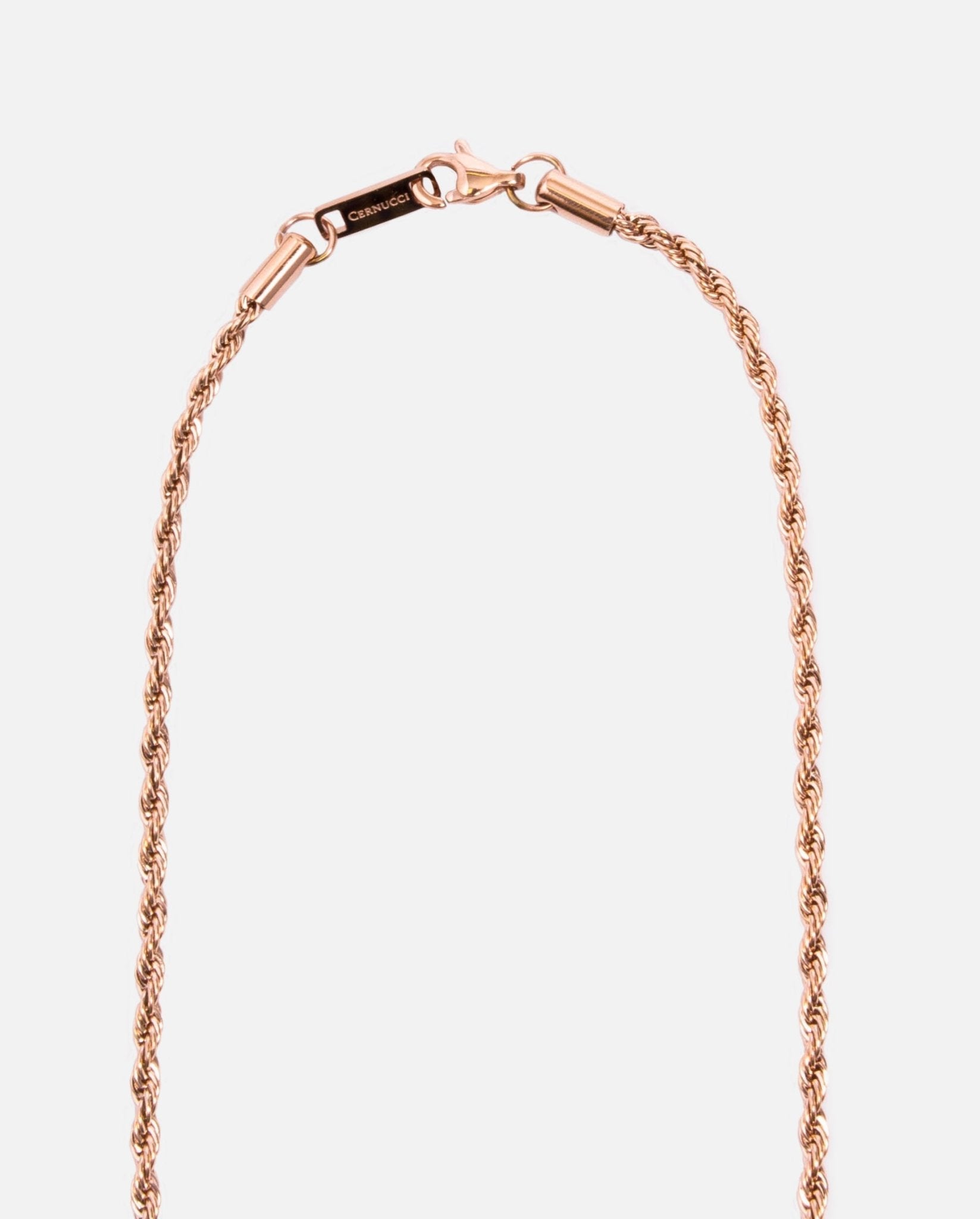 3mm Rope Chain - Rose Gold - Cernucci
