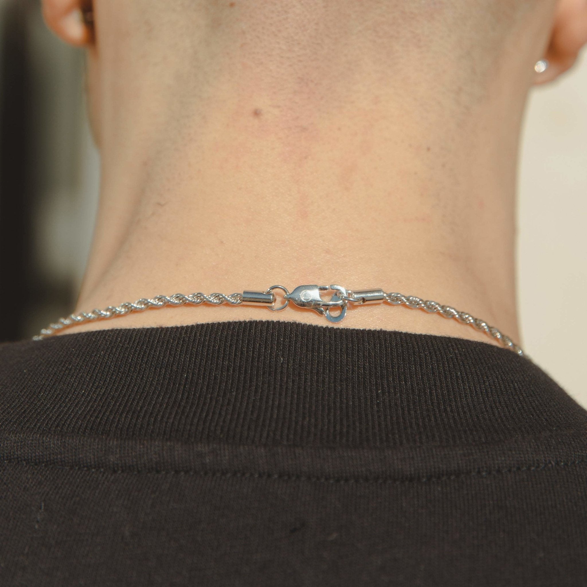 3mm Rope Chain - White Gold - Cernucci