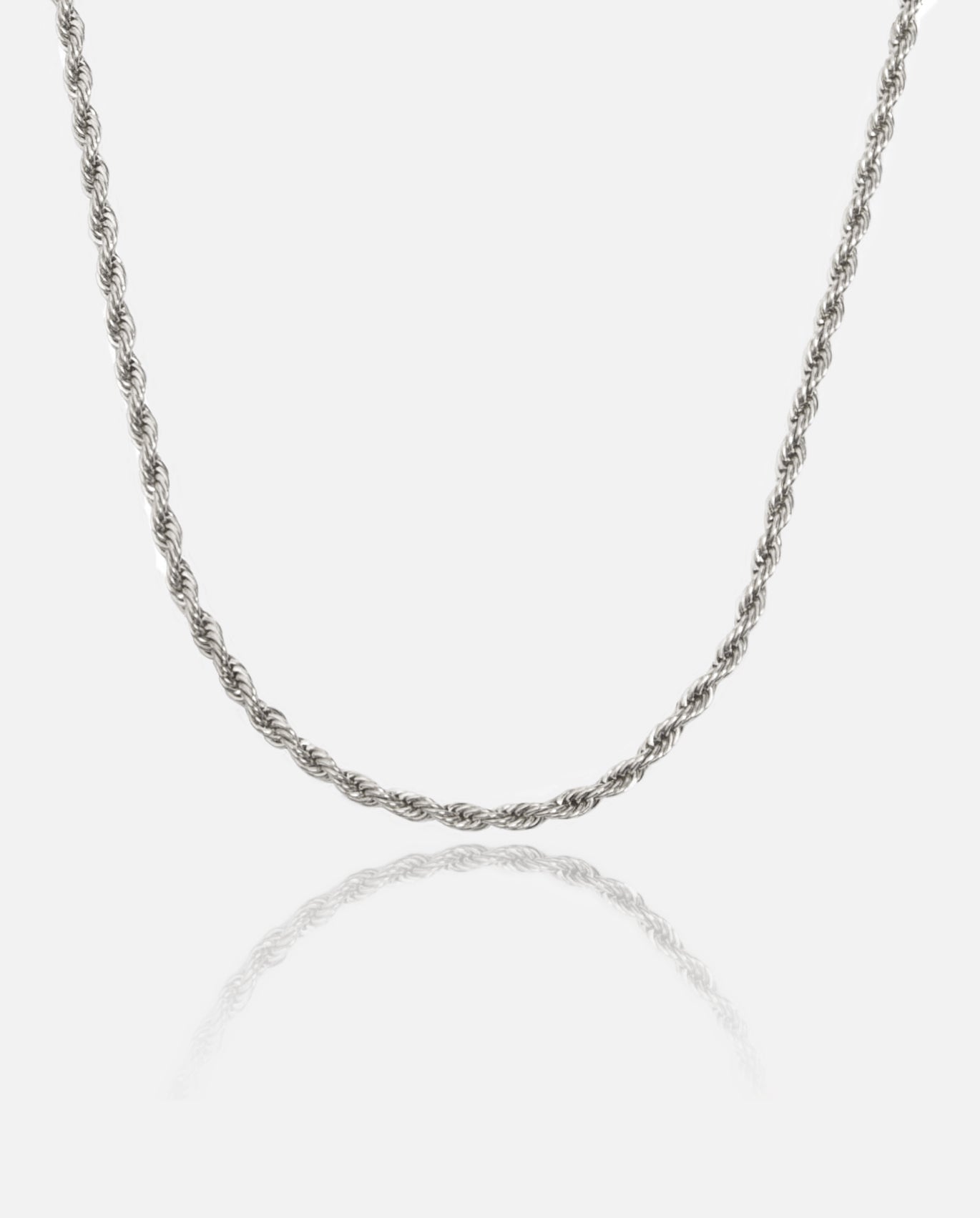 3mm Rope Chain - White Gold - Cernucci