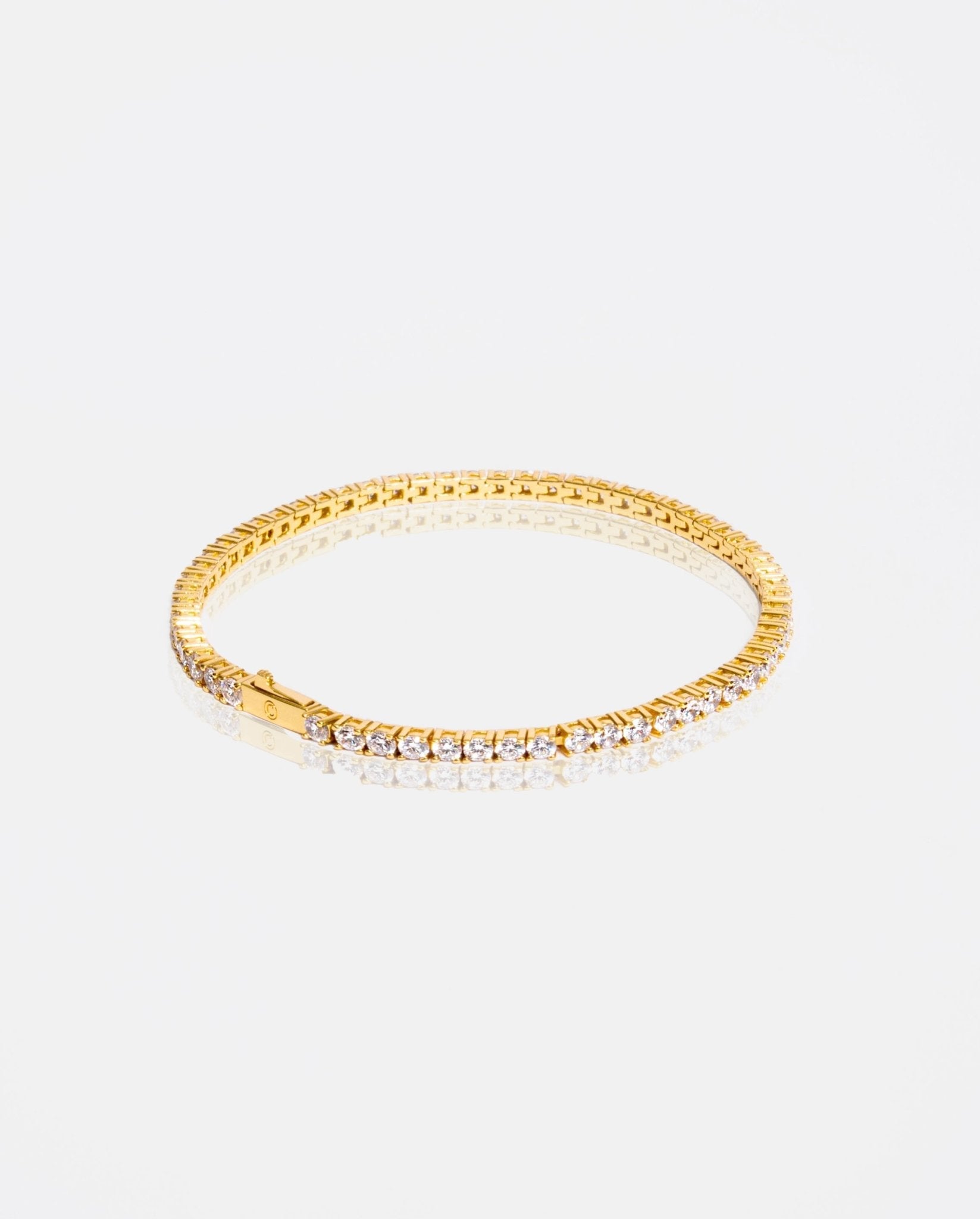 3mm Tennis Bracelet - Gold - Cernucci