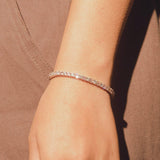 3mm Tennis Bracelet - Pink & White - Cernucci