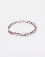 3mm Tennis Bracelet - Pink & White - Cernucci