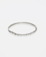 3mm Tennis Bracelet - White Gold - Cernucci