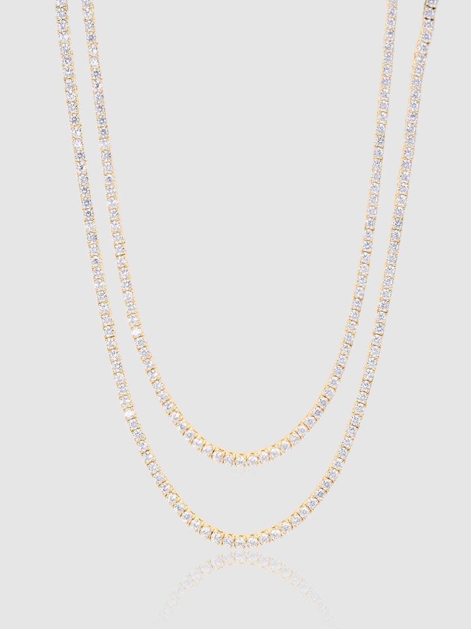 3mm Tennis Chain Bundle - Gold - Cernucci