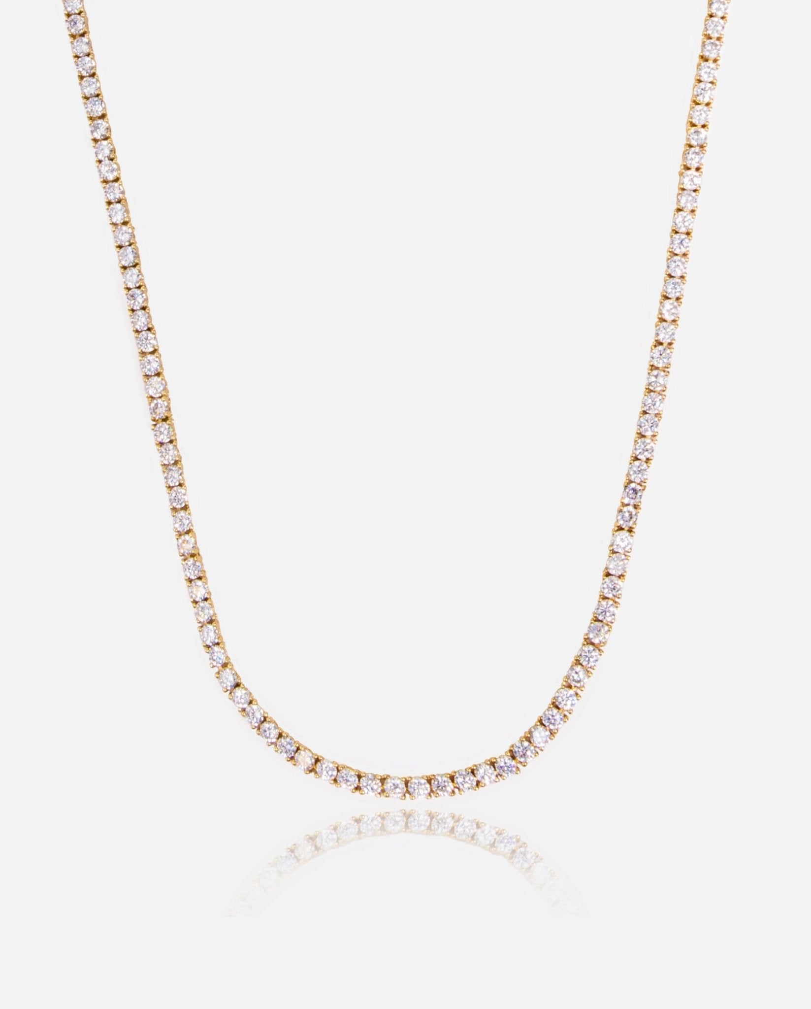 3mm Tennis Chain - Gold - Cernucci