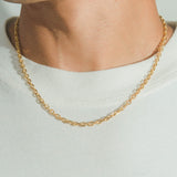 4mm Hermes Link Chain - Gold - Cernucci