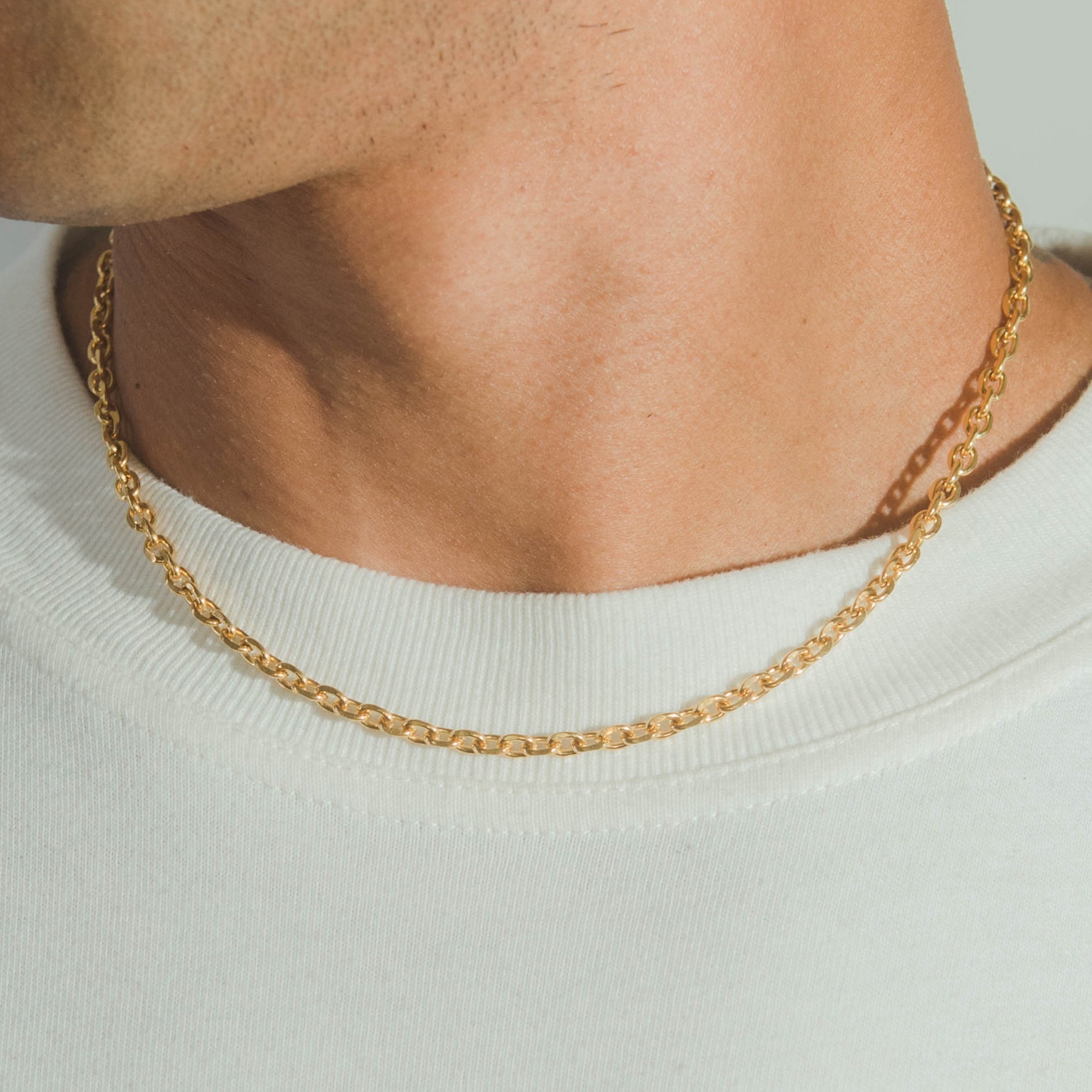 4mm Hermes Link Chain - Gold - Cernucci