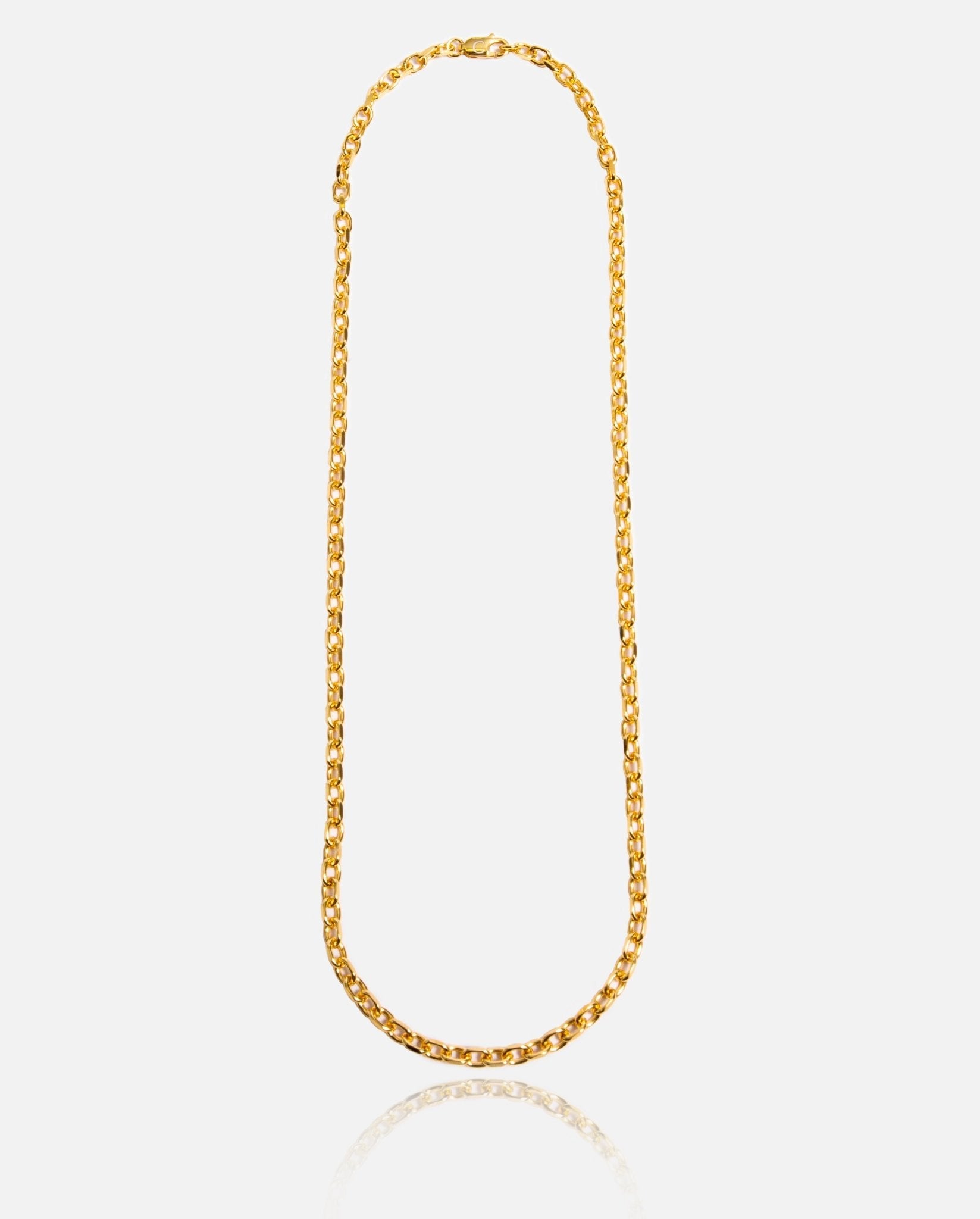 4mm Hermes Link Chain - Gold - Cernucci