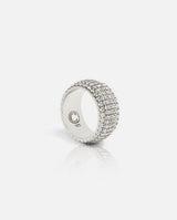 5 Row Band Ring - White Gold - Cernucci