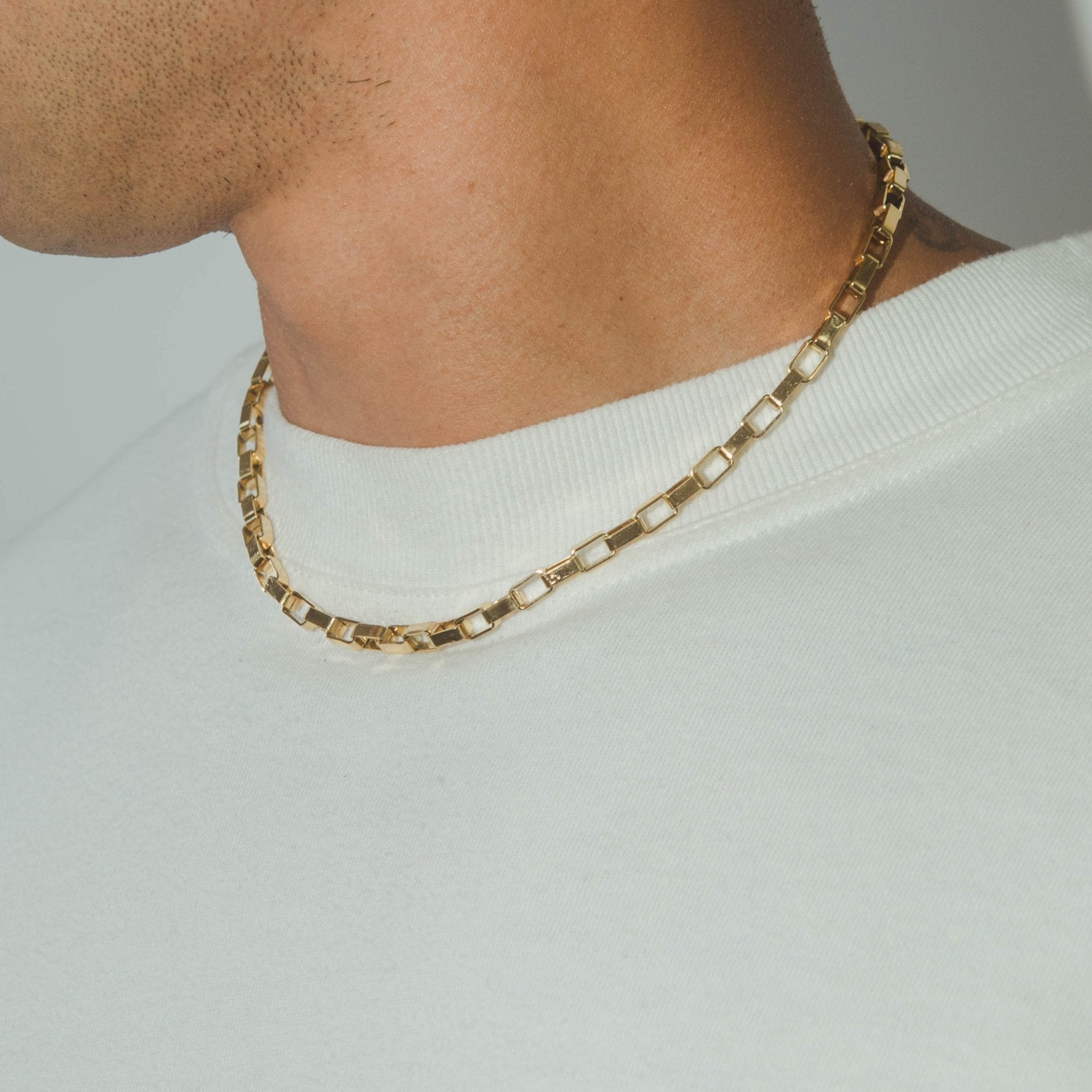 5mm Edge Chain - Gold - Cernucci