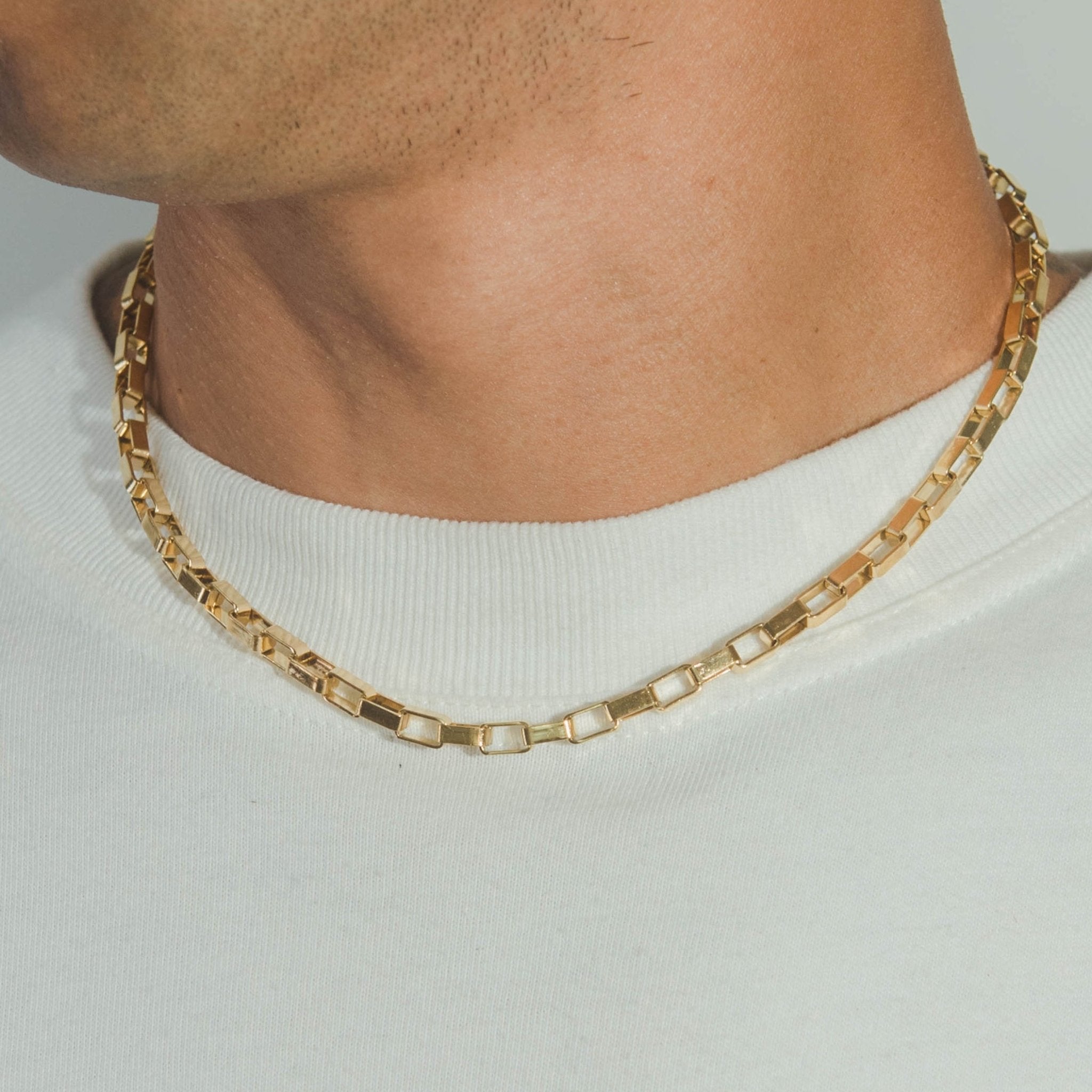 5mm Edge Chain - Gold - Cernucci