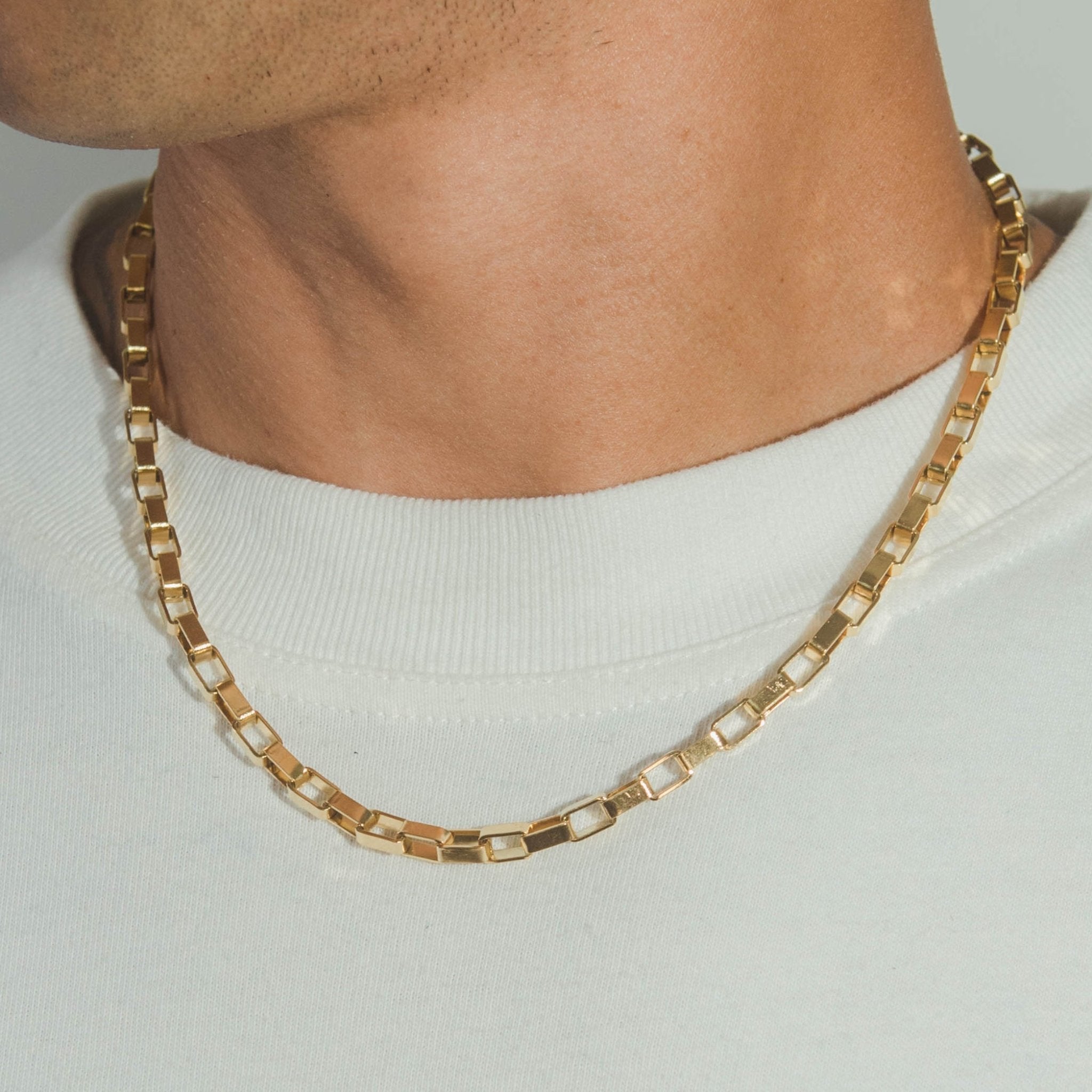 5mm Edge Chain - Gold - Cernucci