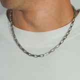 5mm Edge Chain - White Gold - Cernucci