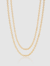 5mm Iced Ball Chain Bundle - Gold - Cernucci