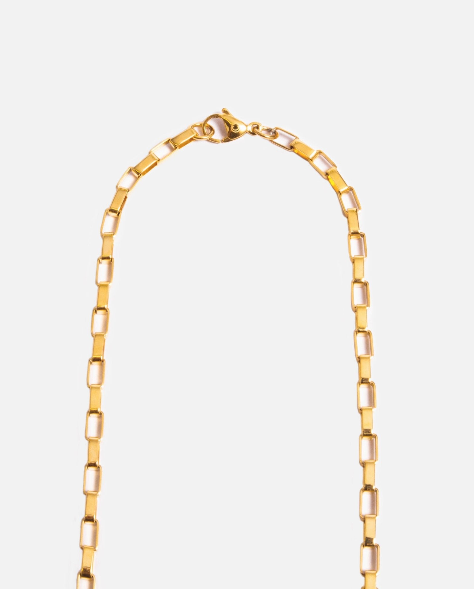 5mm Long Box Chain - Gold - Cernucci