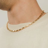5mm Long Box Chain - Gold - Cernucci