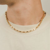5mm Long Box Chain - Gold - Cernucci