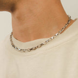 5mm Long Box Chain - White Gold - Cernucci