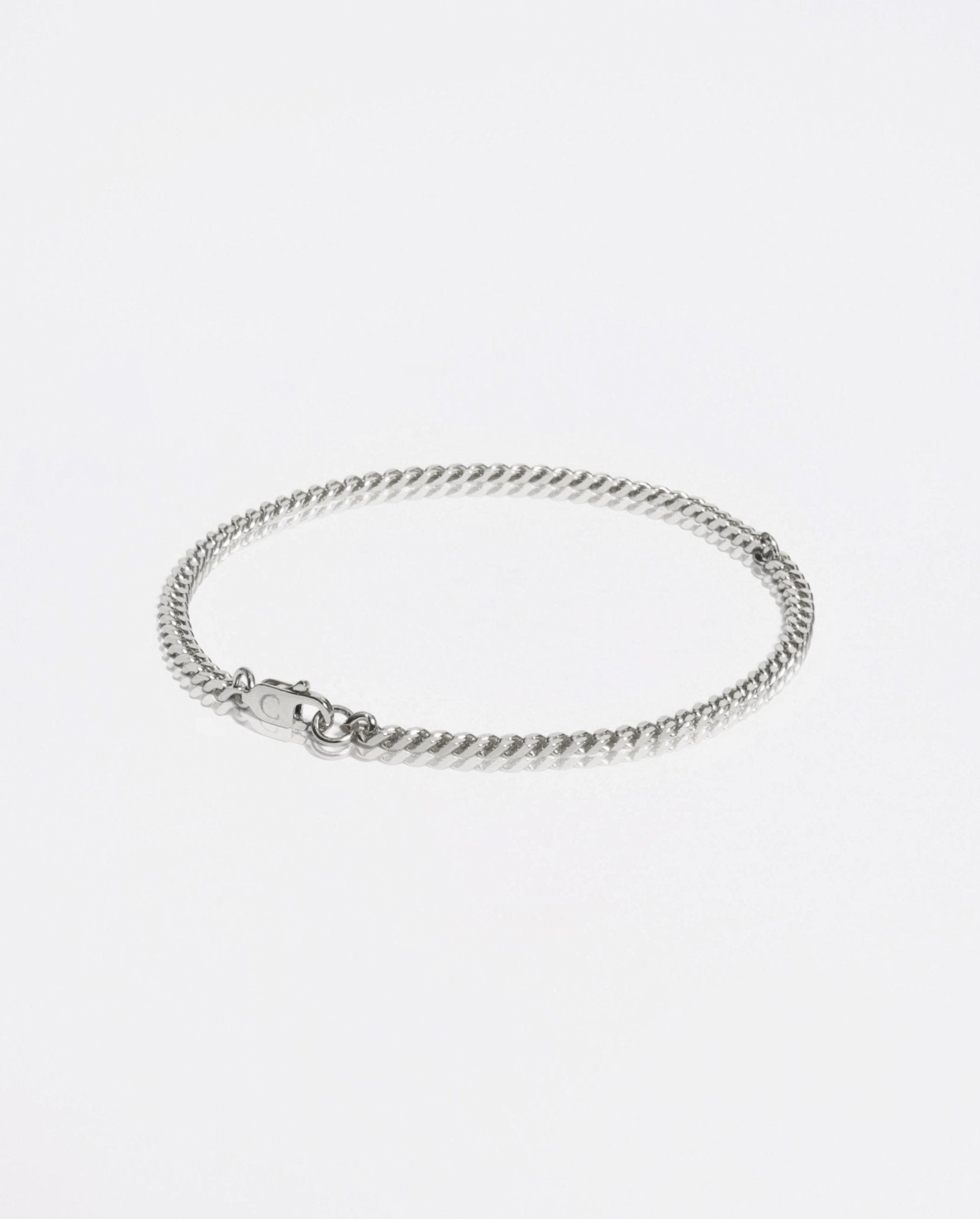 5mm Miami Cuban Link Bracelet - White Gold - Cernucci