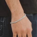 5mm Oval Tennis Bracelet - White Gold - Cernucci
